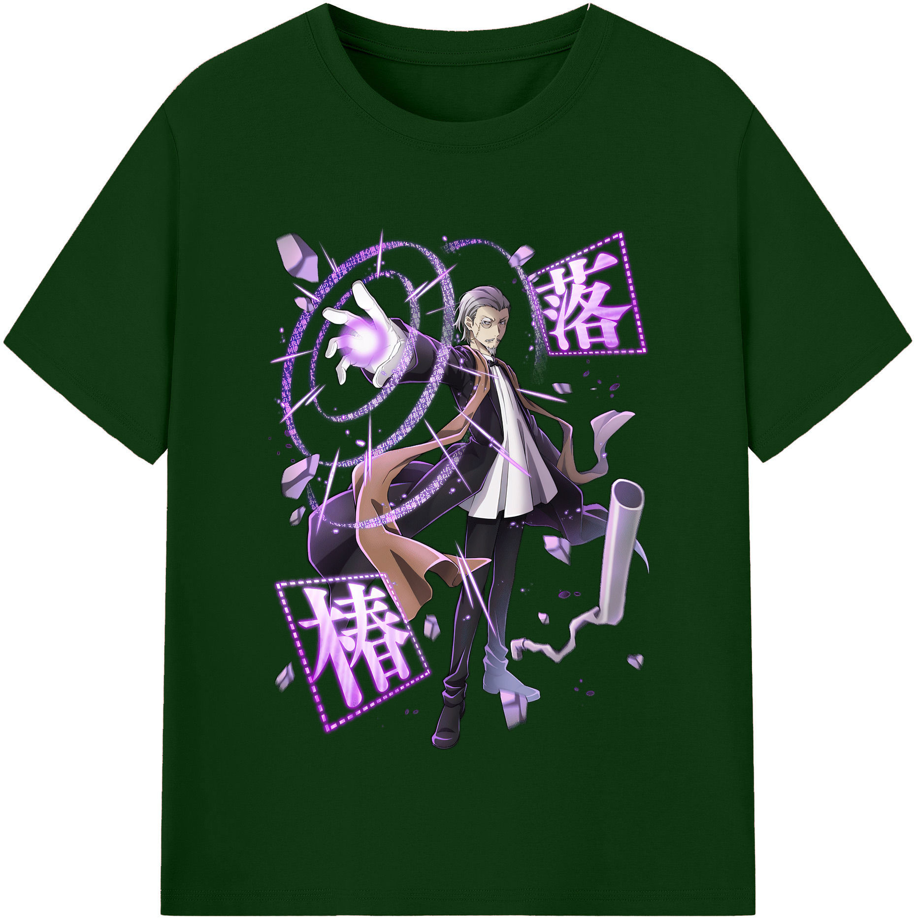 （画像用） 文豪ストレイドッグス Bungo Stray Dogs 綿100％半袖Tシャツ（フロントプリント）